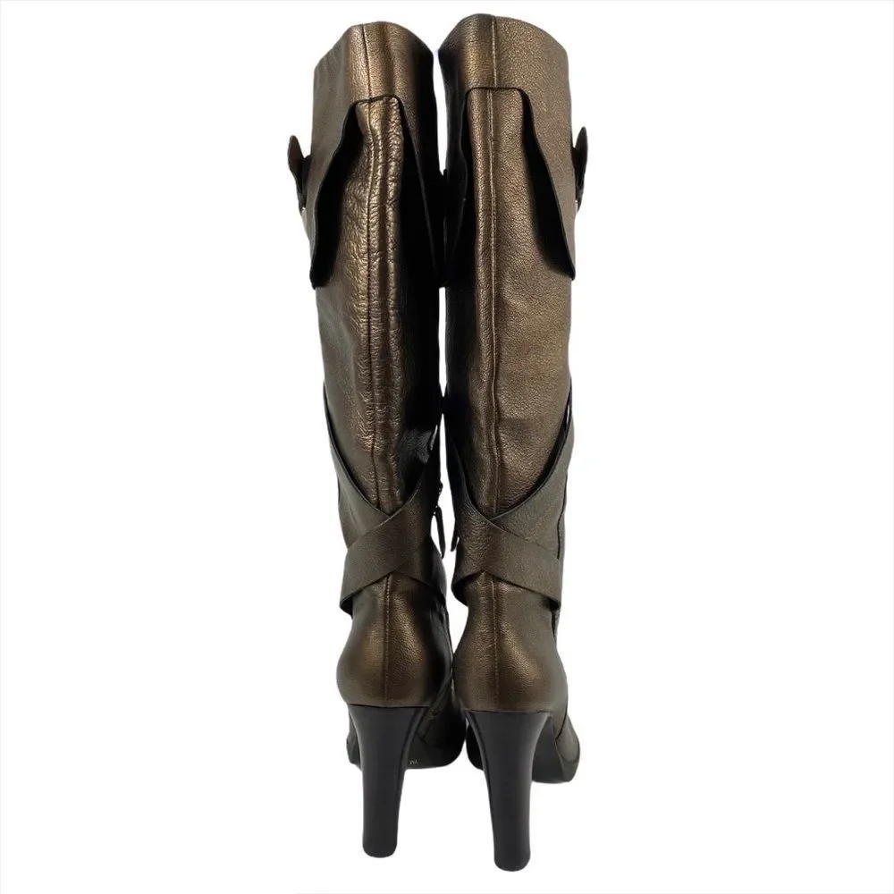 Via Spiga ‘Hanna' bronze tall leather boots 7 - Picture 10 of 15